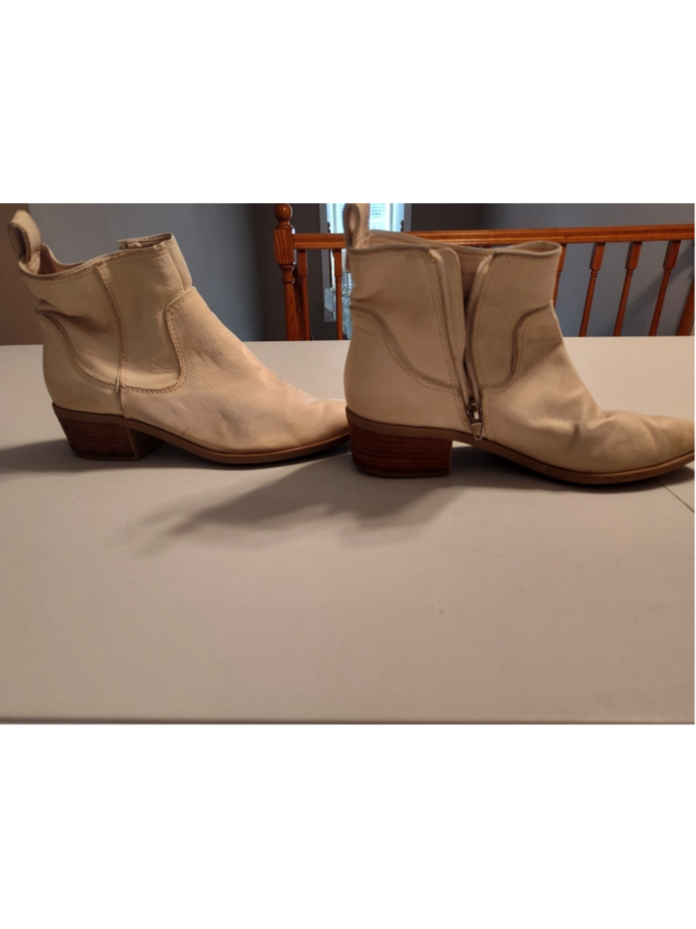 Dolce Vita Brazilian leather women's ankle boots bone color SZ 8.5 - Picture 4 of 16